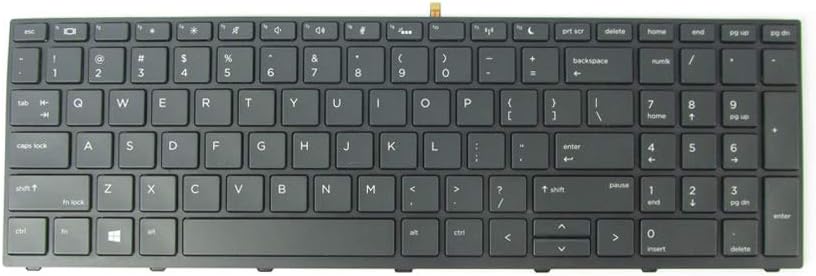 Amazon Com New Keyboard Replacement For Hp Probook 450 G5 455 G5 470 G5 L 001 With Backlit Frame Us Computers Accessories