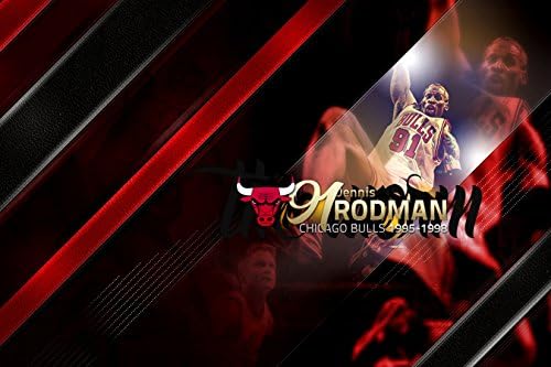 Dennis Rodman Chicago Bulls NBA 12x18 Size Poster