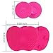 Makeup Brush Cleaning Mat, ESARORA Makeup Brush Cleaner Pad Set of 2 Cosmetic Brush Cleaning Mat Portable Washing Tool Scrubber Suction Cup (Pink)