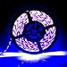 Tasodin [Upgrade] Purple Light Strips Led Strip 16.4Ft/5M 24W Flat Light Waterproof IP65 Flexible Cuttable Rope Lights with 12V 2A Power Supply