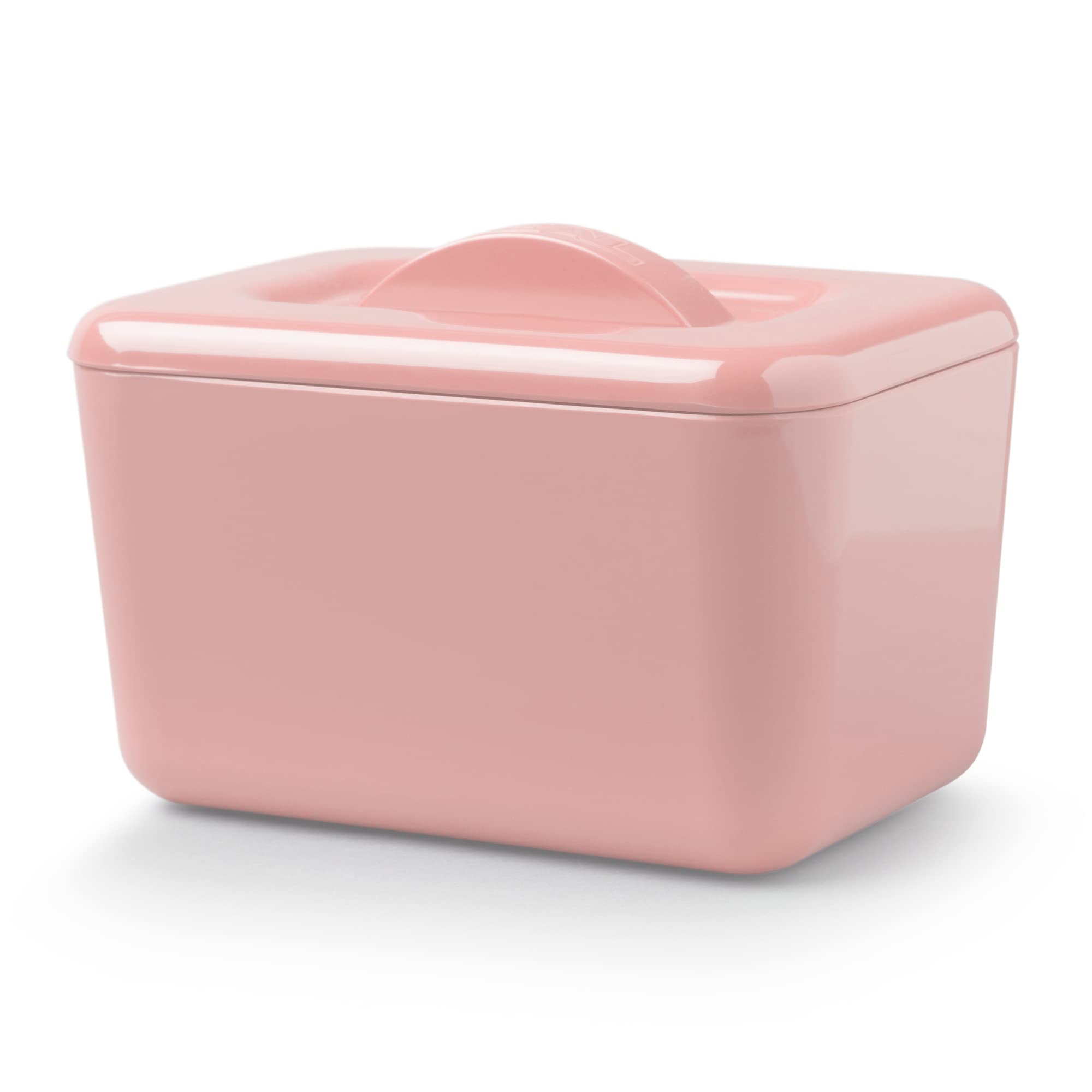 Zeal Insulated Butter Dish, Large 500g Capacity Double Walled Butter Tub/Container with Lid, Melamine - Rose Pink — image 1