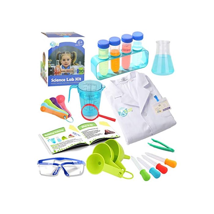 Buy Unglinga Kids Science Experiment Kit With Lab Coat Scientist Costume Dress Up And Role Play