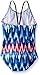 Kanu Surf Girls' Daisy Beach Sport 1-Piece Swimsuit, Kelly Red/White/Blue, 2T