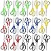 Scissors, VERONES 8 Inch Soft Comfort-Grip Handles & Stainless Steel Sharp Blades Perfect for Cutting Paper, Fabric Photos, More, 30-Pack