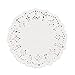 DECORA 3.5inch Round White Lace Paper Doilies for Wedding Tableware Decoration, 100-Pack