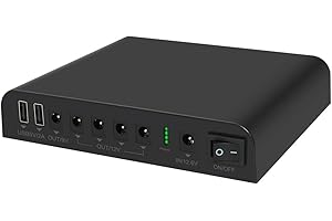 TalentCell Mini UPS Uninterrupted Power Supply SL3400, 27000mAh 98Wh Lithium ion Backup Battery Pack with DC 12V/9V/5V Output for Wireless Router, Modem, LED Light, CCTV Camera, Smartphone and more