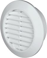 Awenta Ventilation Grille 60mm Round White Insect Net Exhaust Supply Air T74 view 1