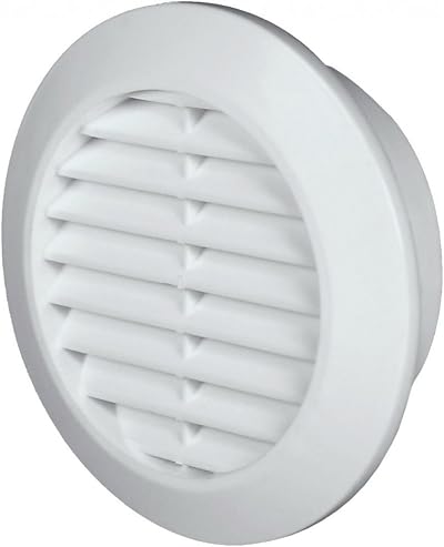 Awenta Ventilation Grille 60mm Round White Insect Net Exhaust Supply Air T74