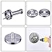 EBOOT 6 Pieces Stainless Steel Wall Mount Robe Hooks Coat Hook Towel Wall Hook (2 Inch, Silver)