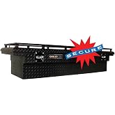 CamLocker S71LPRLMB 71in Crossover Truck Tool Box with Rail (71in Low Profile Crossover Truck Tool Box with Rail - Matte Black)