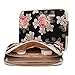 KAYOND Black Rose Patten Canvas Water-Resistant 15.6 Inch Laptop Sleeve