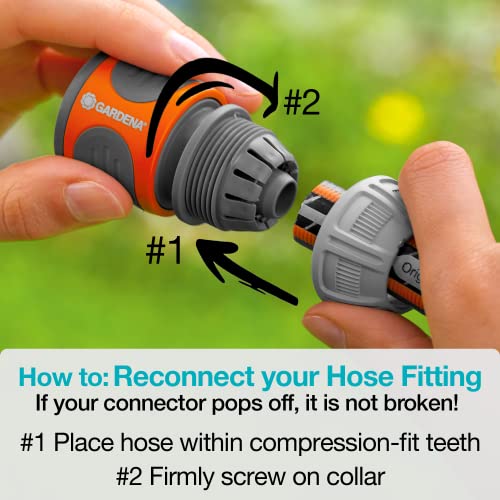 GARDENA 8055100 Foot Wall Mounted Retractable Reel with Hose Guide