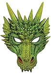 Forum Novelties Green Dragon Half Mask-