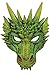 Forum Novelties Green Dragon Half Mask-