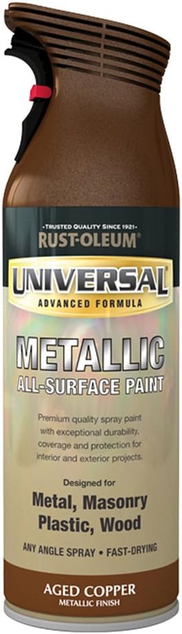 Rust-Oleum 400ml Universal Metallic Spray Paint - Aged Copper