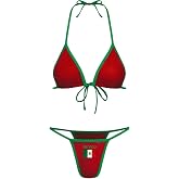 Brazil Mexico Jersey Y2k Halter Bikini Sets Cute 2 Piece Sexy Swimsuit Beach Sets Women Summer