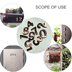 HopeWan 4in Mailbox Numbers #8, Self Adhesive House