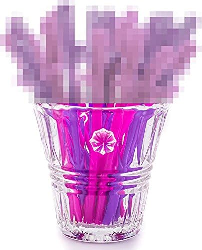 Bachelorette Party Straws by Xline for Naughty Funny Bachelorette Bridal Party Supplies or Hen Party Drinking Sipping Straw Bride to be Party with Pink, Purple Plastic Fun Decoration Straws