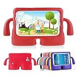 Lioeo Samsung Galaxy Tab 3 Kids Friendly Case Tab 3 Lite Childproof Anti-slip Cases 7 Inch by Lioeo Foam Kids Friendly Cases for Samsung Tablet 3 /3 Lite 7.0 In NOT Fit For 8 Inch (Red)