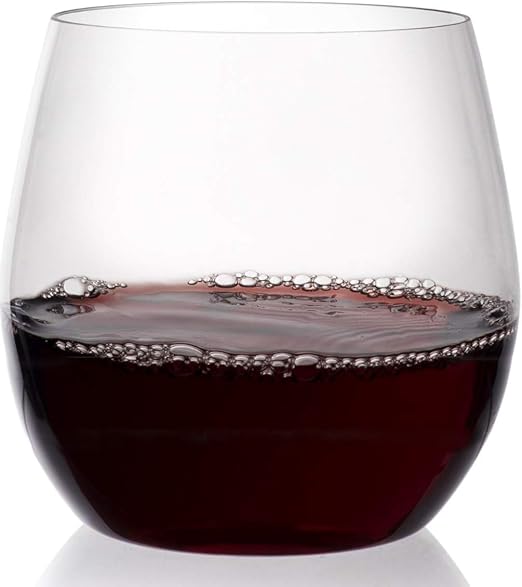 Amazon Com Circleware 55490 Downtown Stemless Wine Lead Free