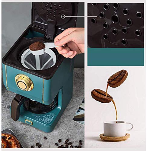 BJLWTQ Filterkaffeemaschine, 650ML Kapazität Kaffeemaschine wählen Kaffeestärke Wiederverwendbare waschbare Filter 600W – Bild 4