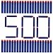 Nerf Darts Soft Foam Nerf Bullets 500 PCS Refill Pack for Nerf N-Strike Elite Series Blasters Toy Gun - Blue with Storage Bag