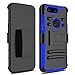 OnePlus 5T Case, Elegant Choise Holster Heavy Duty Armor Shockproof Full Body Rugged Protective Case Cover with Swivel Belt Clip and Kickstand for OnePlus 5T 6” 2017 (Blue/Black)