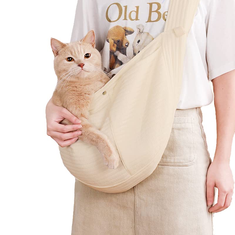 Pet Cat Sling Bag Carrier Small Puppy Dog Carrying Bag Sling Carrier for Small Dogs Pet Shoulder Bag for Travel