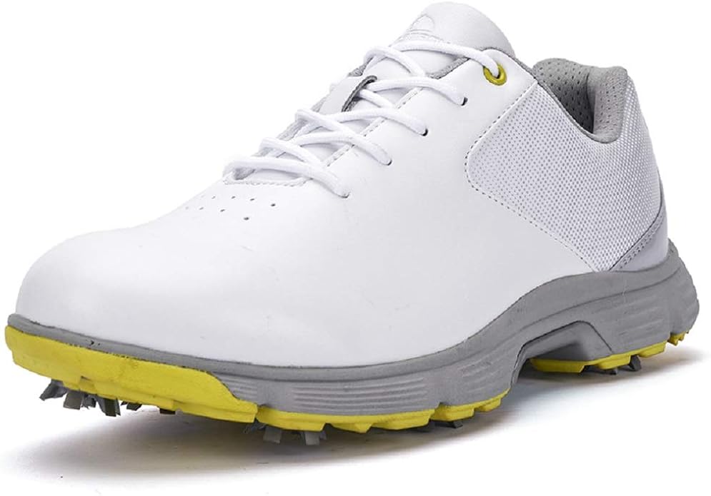 Thestron Golf Shoes Leather Men Spikes Professional Waterproof