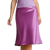 RIHOAS Women Midi Skirt A Line High Waist Skirt for Office Party Elegant Knee-Length Pencil Skirts