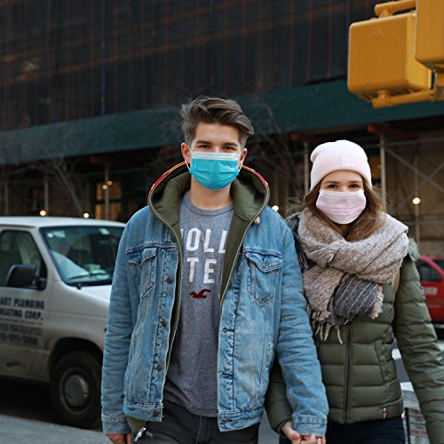 FWPP 4 Layer Thicker Surgical Earloop Disposable Flu Face Masks Medical 50 Pcs Rainbow Color