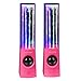 SoundSOUL Water Fountain Speakers Bluetooth Dancing Water Speakers (Dual 3W Speakers, 4 Colored LED Lights, Bluetooth 4.0, Music Control Button) - Pink