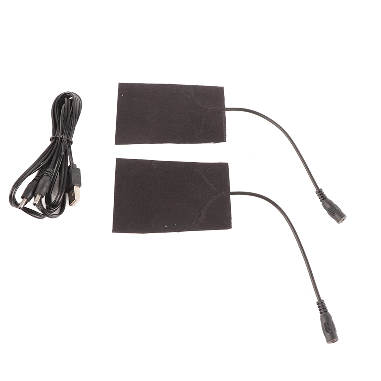 Dilwe Heating Pad Set, Portable 5V Carbon Fiber Heating Pad USB Electric Fever Heat Mat Suitable for Gloves and Other Split-Type