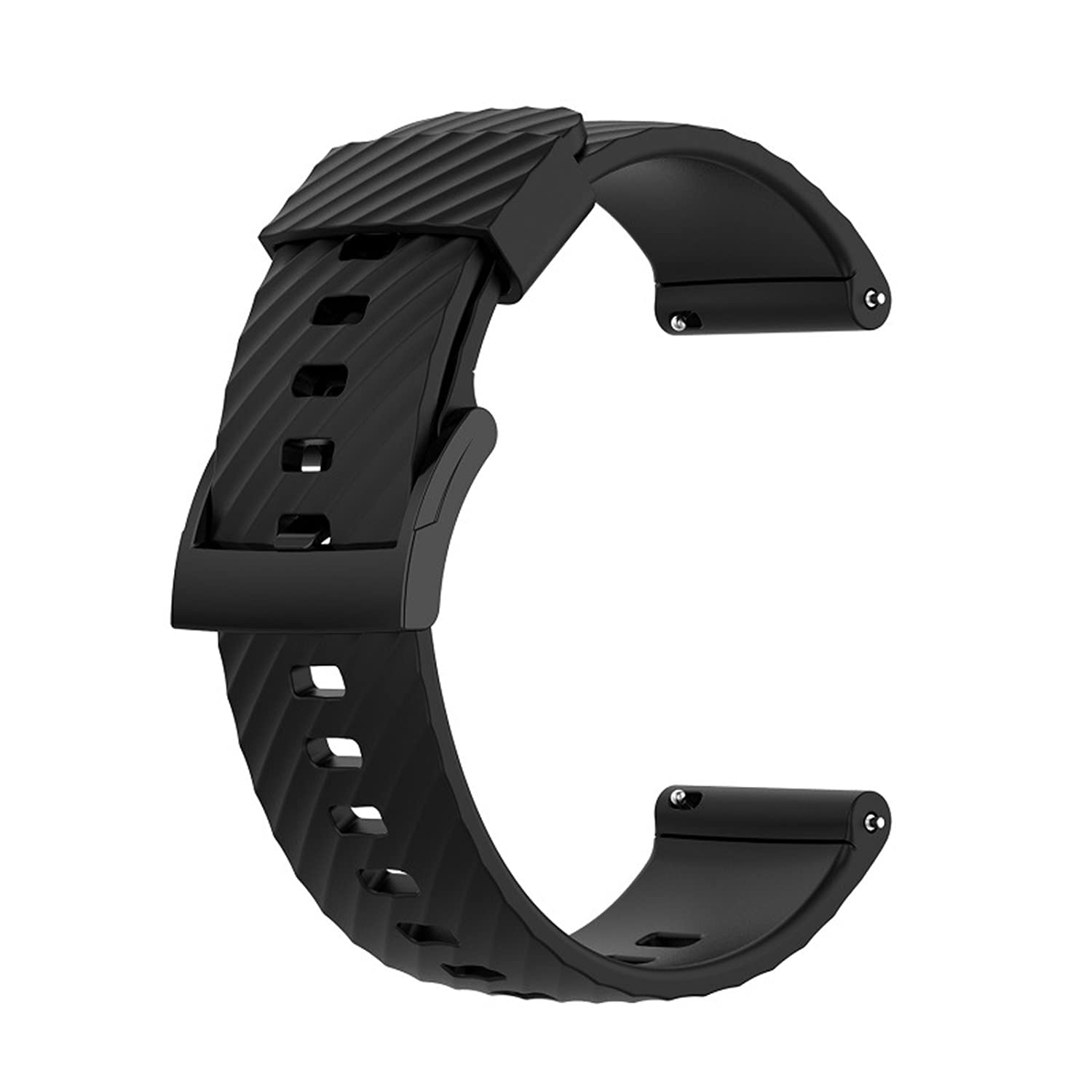 Muovrto Watch Strap for Suunto 7/9/9 Baro/Spartan Sport/,Silicone Replacement Watch Band Sport Band Strap for Fossil Men's Nate Stainless Steel Hybrid