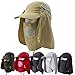 3CERA® Outdoor Jungle Fishing 360 Degree UV Protection Sun block Hat Folding Visor Nylon Cap Mesh Bucket Flap Hats