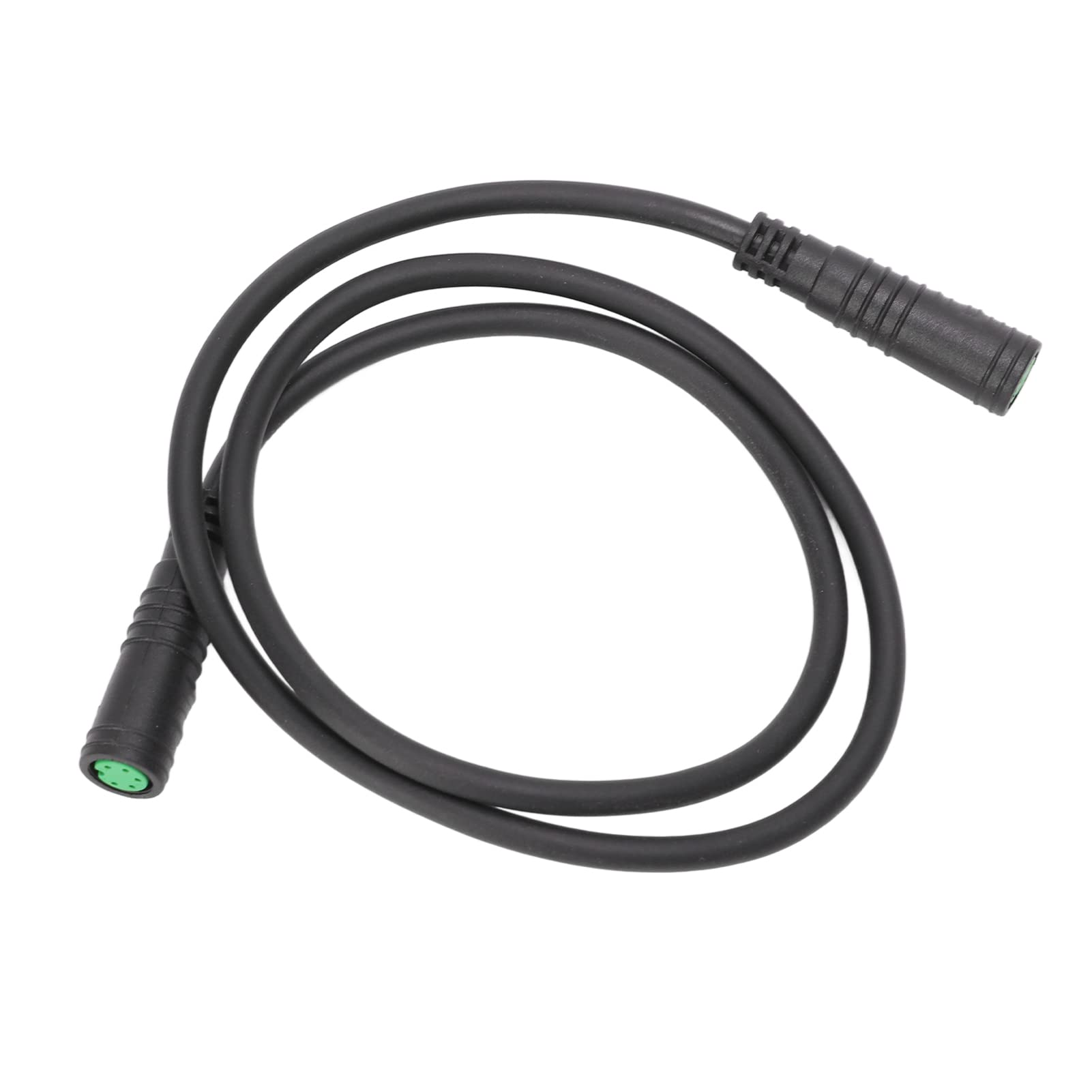 Bicycle Computer Extension Cable, 5Pin 57cm Rubber E Bike Display Cable Fits for Electric Bicycle Computer Connections (female head on both sides)