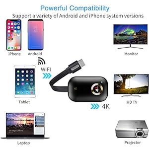 Adattatore Dongle Wireless Display 5G/2.4G WiFi Display Ricevitore Portatile 1080P HDMI Mirroring (style A) - immagine 6