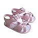 Kuner Baby Girls PU Leather Flowers Rubber Sole Anti-Slip Summer Sandals First Walkers