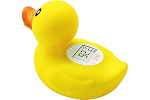 B&H Duck Baby Bath Thermometer, Digtal Newborn Tub Thermometer for Accurately Measuring Baby's Water Temperature, BPA Free, Toddlers Safety Floating Toy