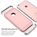 RANVOO [Clip-ON iPhone 6s/6 Case, 3-Piece Ultra Slim Hard Case, Rose Gold