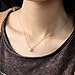 S.Leaf Cat Pearl Necklaces For Women Sterling Silver Cat Lovers Lady Gifts Opal Jewelry Pendant Collarbone Charm Necklace Best Friend Birthday Gifts for Women Trendy Sister Mom Wife Womens Her Friend Party(White_Pearl_Silver)
