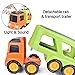 Friction Powered Car Toy Trucks with Lights and Sounds, Includes 4 Mini Cars for Kids