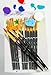 yohino Multi Purpose Paint Brush Set (14 Piece Set), Use for Acrylic, Oil, Watercolor