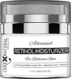 Luxe Natural Products Retinol Moisturizer For Face, 1.7 Fl Ounce