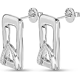 Uno de 50 STAND OUT TOPAZ Earrings, Sterling Silver-Plated