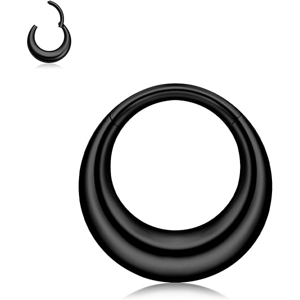 Sleeper Earrings 16g S 365 SLEEPERS (6mm 18G) 316L Surgical Steel Hypoallergenic Gem BCR Ball Closure Septum Jewellery Hinged Segment Ring Body Piercing Hoop Lip Rings Helix Cartilage Rook 365 Sleepers Earrings