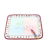 Water Drawing Mat Aqua Doodle Mats Magic Doodle Board Water Paint Pad Toddler Educational Toys Travel Toys for Toddlers Sketch Pad for Kids Magic Canvas Reusable No Mess No Chemicals Size15X11.5in