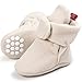 CIOR Baby Cozy Fleece Booties with Non Skid Bottom,DNDXBX,Khaki,6-12 Months