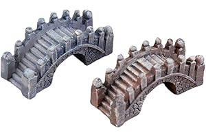 Miniature Bridge Resin Bridge Ornament for Garden Fairy Ornament Flower Pot Plant Fish Tank Decor 1pcs Durable Processing