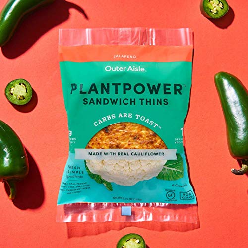 Outer Aisle Cauliflower Sandwich Thins - Jalapeno Thins - Thumbnail 4